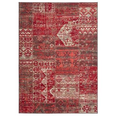 Tappeto da soggiorno 270x370 cm BC PATCHWORK Rosso in Polipropilene