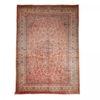 Living room rug 338x486cm SAROUGH Red. Handcrafted wool rug