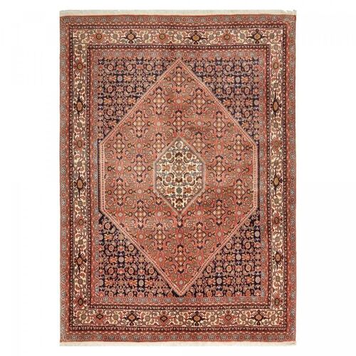 Tapis salon 142x202cm BIDJAR Rouge. Tapis artisanal en Laine