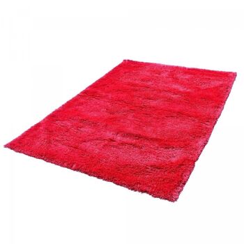 Tapis shaggy 200x290cm SG LUXE Rose. Tapis artisanal en Polyester 4