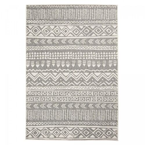 Tapis exterieur 120x170cm VALISI REVERSIBLE Gris en Polypropylène