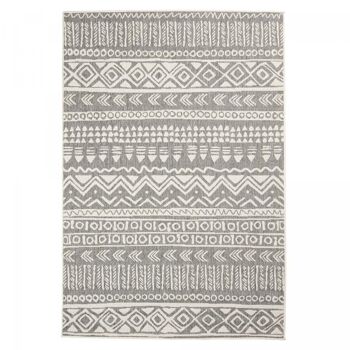 Tapis exterieur 120x170cm VALISI REVERSIBLE Gris en Polypropylène 1