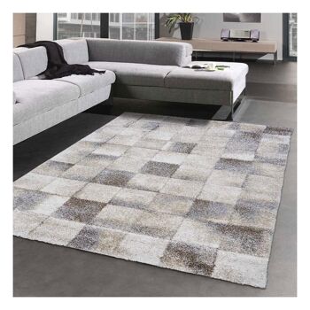 Tapis salon 200x290cm ELEGANT 02 Beige en Polypropylène 2