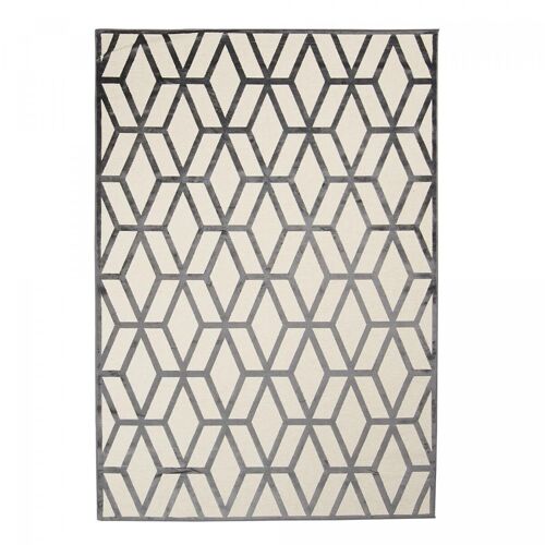 Tapis salon 160x230cm SONDAC Ecru en Viscose