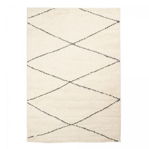 Tapis berbère style 120x160cm BENISTYLE 3 Crème en Polypropylène