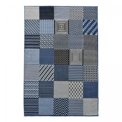 Living room rug 200x290cm BC GEOTREM Blue in Polypropylene