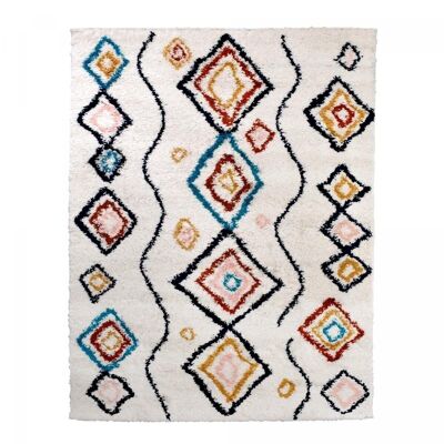 Tapis berbère style 80x150cm EFAL-D Multicolore en Polypropylène