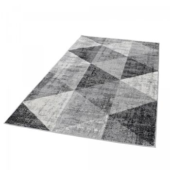 Tapis salon 200x280cm SOLTAM Gris en Polypropylène 5