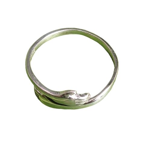 Love Hugging Hands 925 Sterling Silver Adjustable Ring