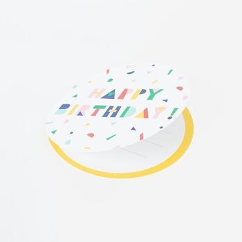 8 Cartons d'invitation : Happy Birthday 2