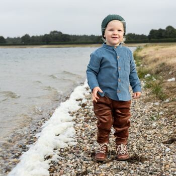 Pantalon en velours côtelé avec cordon de serrage 4