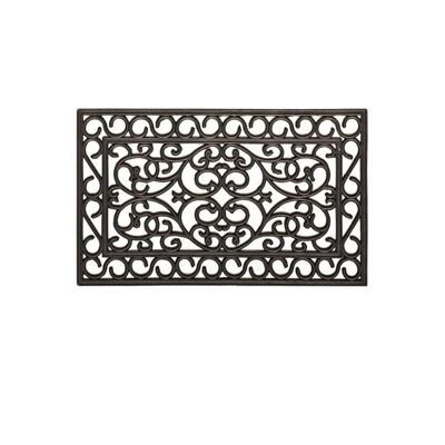 Rectangular rubber outdoor doormat