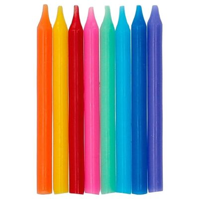 Bougies Color Pop - 6 cm - 16 pièces