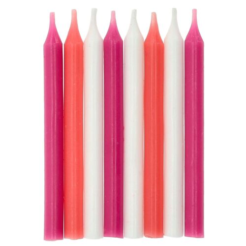 Candles Pink - 6 cm - 16 pieces