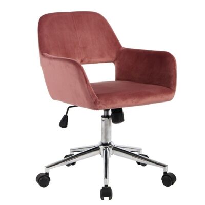 Adjustable Velvet Office Chair - II