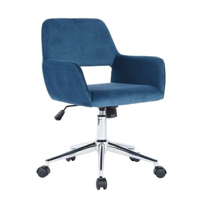 Adjustable Velvet Office Chair - III