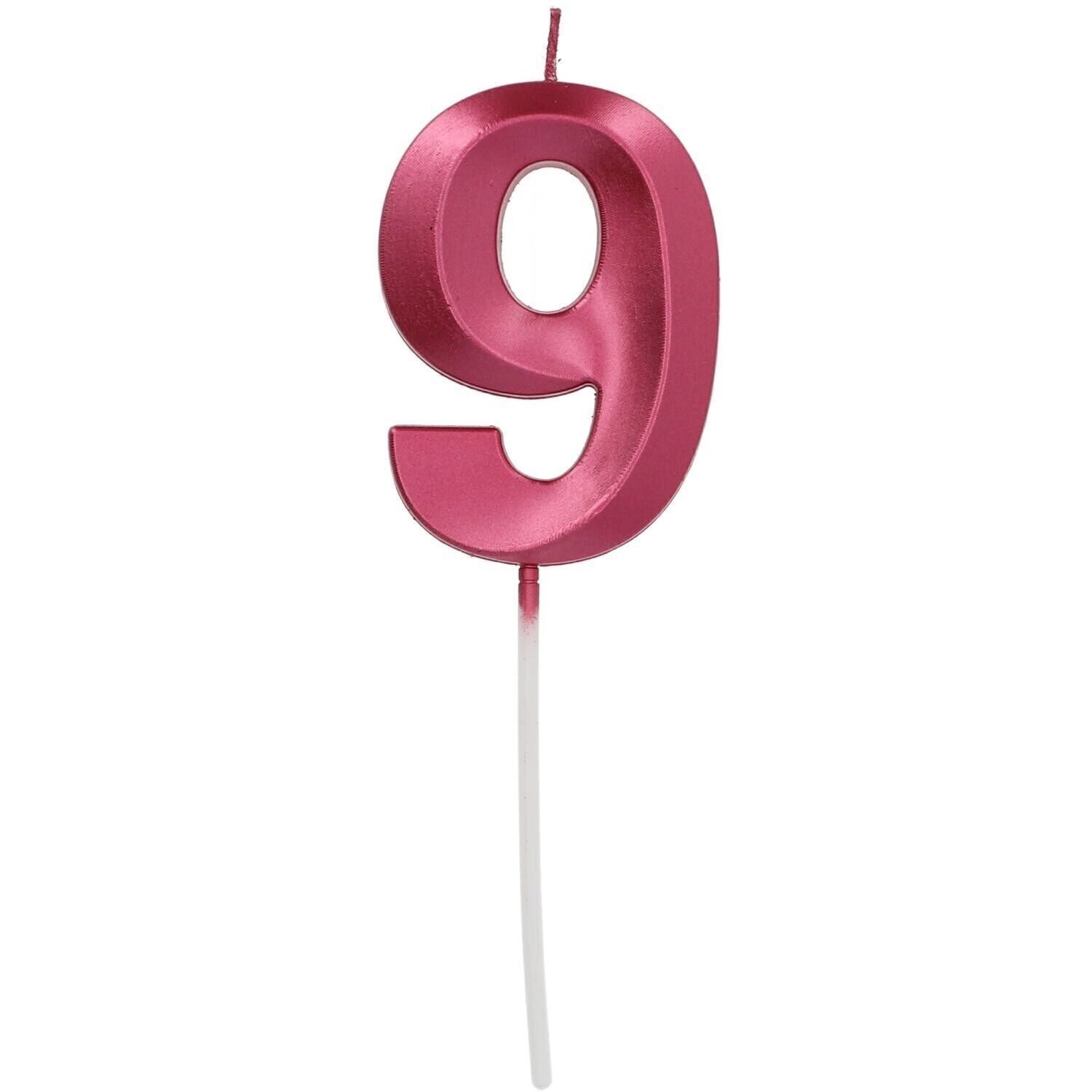 Bougie Glamour Numéro 9 Rose Métallisé