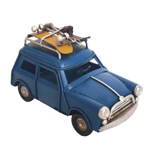 Retro Metal Blue Car Miniature