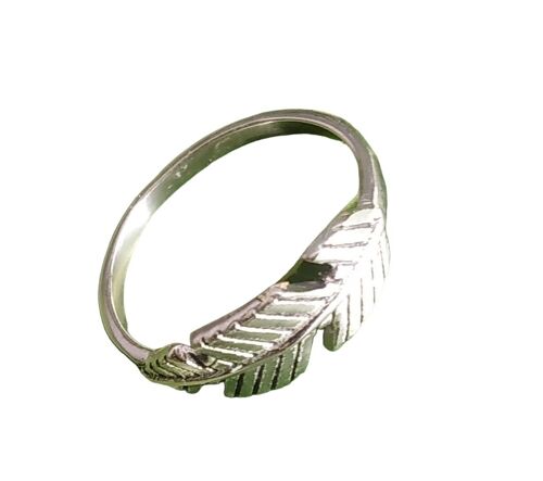 Leaf Pattern 925 Sterling Silver Ring