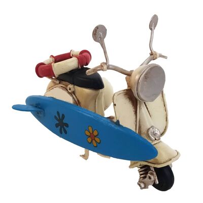 Miniature Scooter with Surf Metal Retro Model