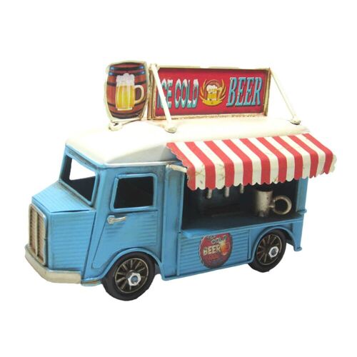 Metal Beer Canteen Car Retro Model