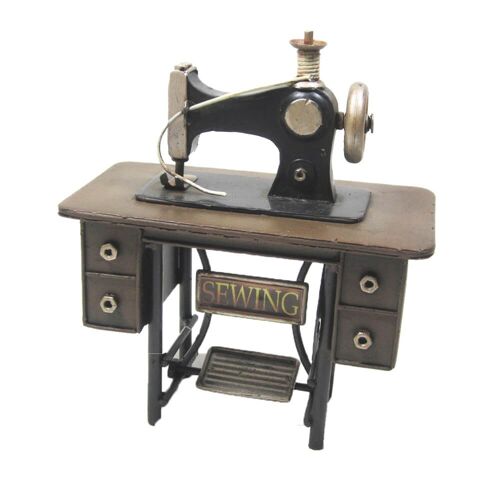 Sewing Machine Vintage Retro Miniature Decoration Model