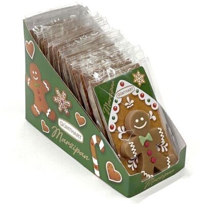 NAVIDAD Hombre de Jengibre PASTA DE ALMENDRAS (40g) - display de 15 piezas