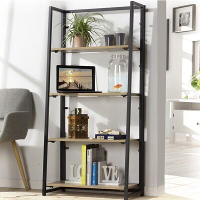 Industrial style 4 tier folding shelving unit