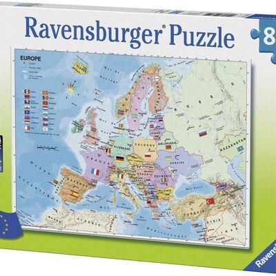 Puzzle XXL de 200 piezas Mapa de Europa