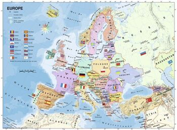 Puzzle 200 Pièces XXL Carte de l'Europe 2