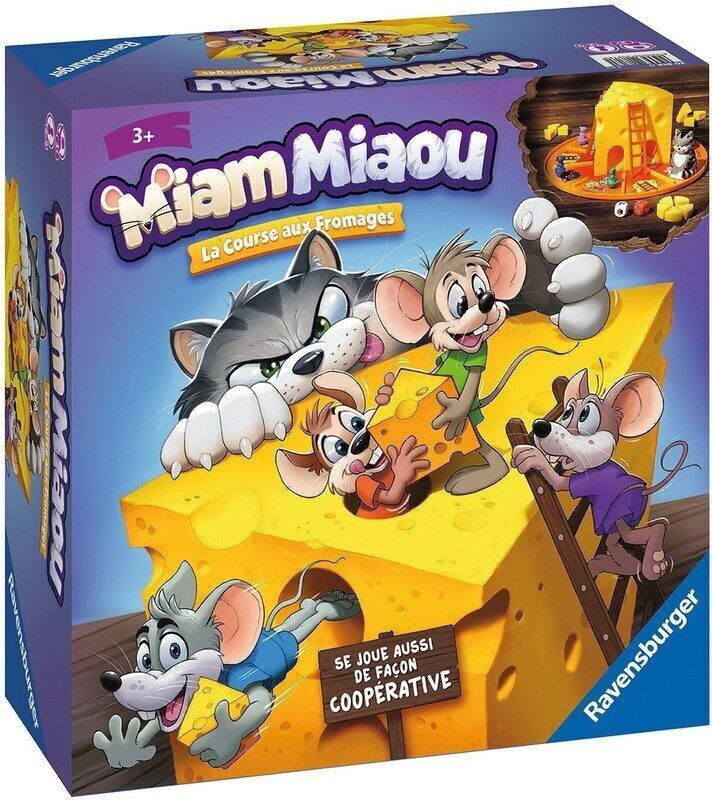 RAVENSBURGER – Yum Miaou Käse-Rennspiel
