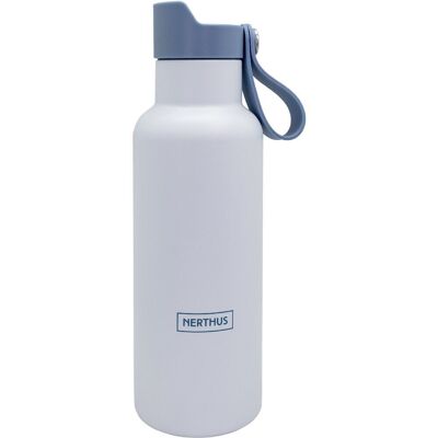 Doppelwandige Sportflasche mit Klickverschluss, 500 ml, Blau