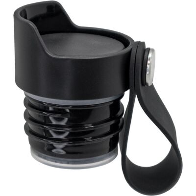 Black click & drink cap, compatible with Sport bottles