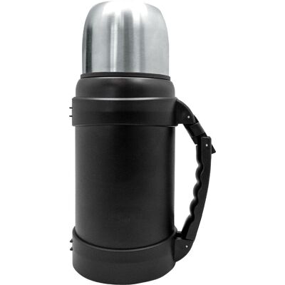 Double Wall Stainless Steel Thermos 1300ml Black Color