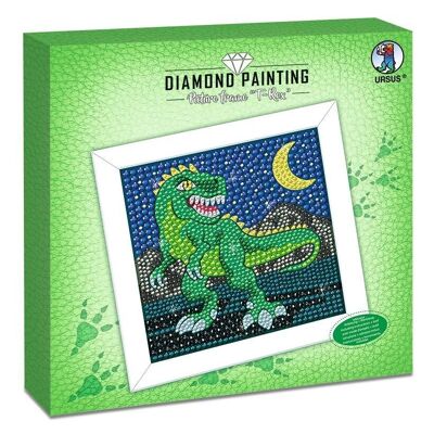 Cornice con pittura a diamante "T-Rex"