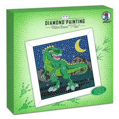 Cornice con pittura a diamante "T-Rex"