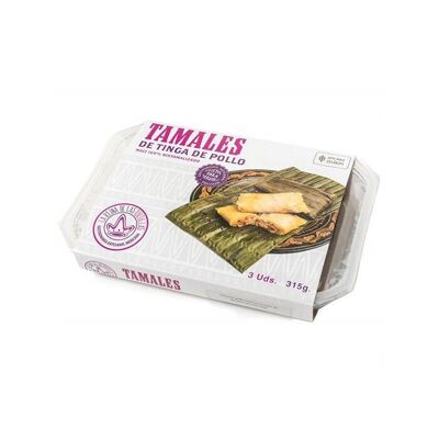 Tamales au poulet tinga