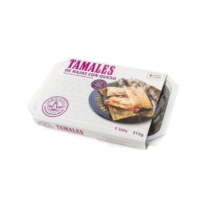 Tamales al formaggio con Rajas
