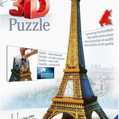Puzzle 3D de 216 piezas Torre Eiffel