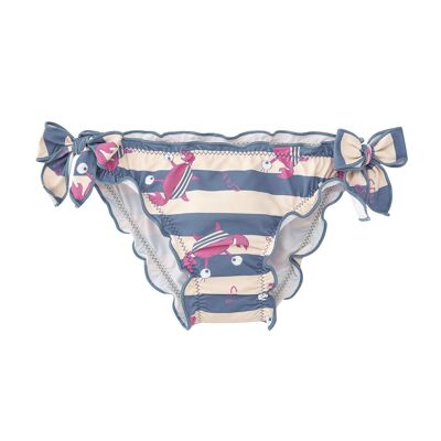 GIRL'S CULETIN CRAB, SAILOR STRIPES