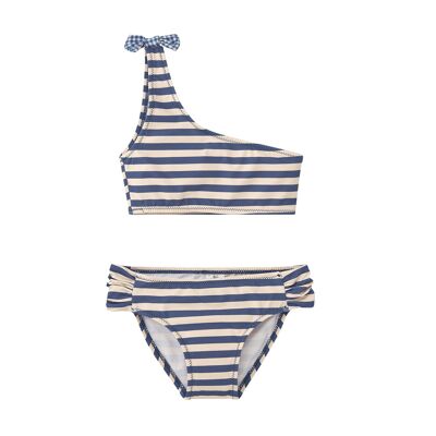 ASYMMETRISCHES SAILOR-BIKINI-TOP FÜR MÄDCHEN