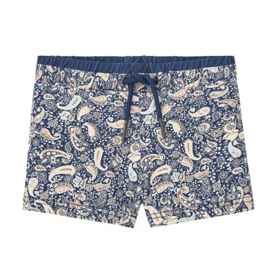 BOXER DA RAGAZZO BLU MARINO CON PAISLEY