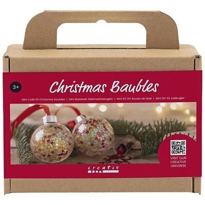 Sequin DIY kit - Christmas balls - 2 pcs