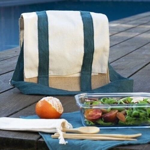 Sac déjeuner à bandoulière avec set de table