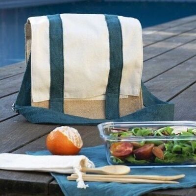 Shoulder bag lunch with placemat