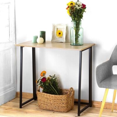 Industrial style foldable desk - Length 80 cm