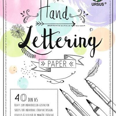 Hand lettered pad "Pastll-Mix", DIN A5