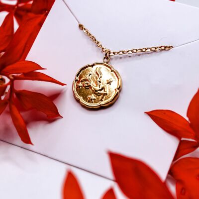 Astrological sign necklace "Capricorn" Stainless steel