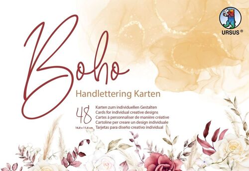 Handlettering-Karten "Boho"