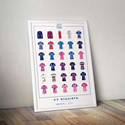 Cartel de las camisetas del Stade Français